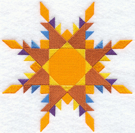 Feathered Star Quilt Block - Lg