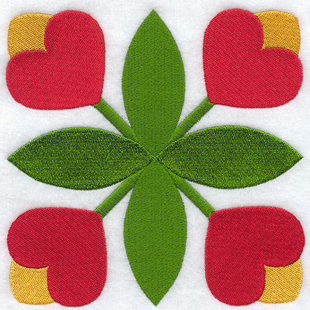 Hanover Tulip Quilt Block - Lg