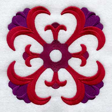 Tulips Quilt Block - Lg