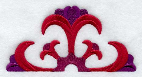 Tulips Quilt Block - Half - Lg