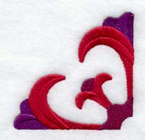 Tulips Quilt Block - Quarter - Lg