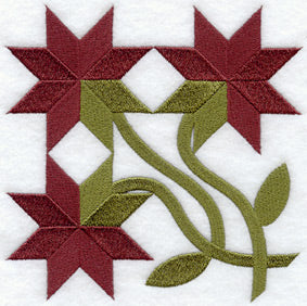 Peony Quilt Block - Lg