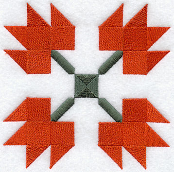 Maple Leaf Quilt Block - Lg