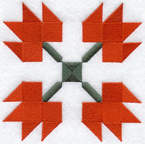 Maple Leaf Quilt Block - Lg