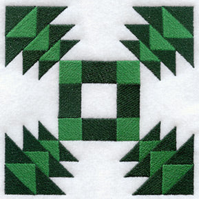 Trees in the Park Quilt Block - Lg