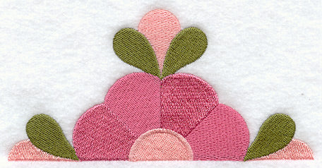 Mountain Rose Quilt Block - Half Lg