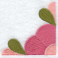 Mountain Rose Quilt Block - Quarter Lg