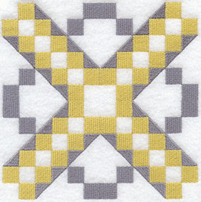 Jacob's Ladder Quilt Block - 4 Block Lg