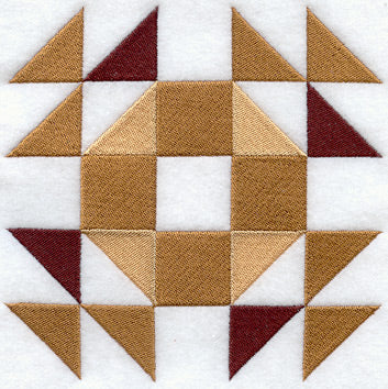 Crown of Thorns Quilt Block - Lg