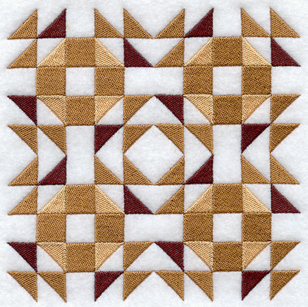 Crown of Thorns Quilt Block - 4 Block Lg
