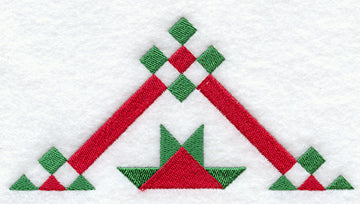 Mother's Fancy Quilt Block - Half Lg