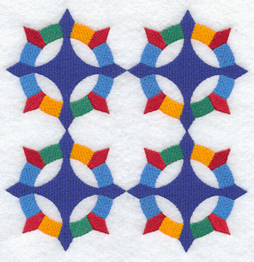 Caesar's Crown Quilt Block - 4 Block Lg