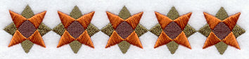 Double Poppy Quilt Border - Lg