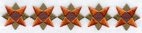 Double Poppy Quilt Border - Lg