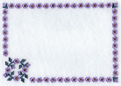 Hollyhock Quilt Label - Lg