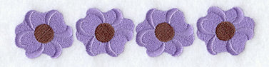 Hollyhock Quilt Border - Lg