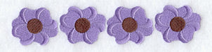Hollyhock Quilt Border - Lg