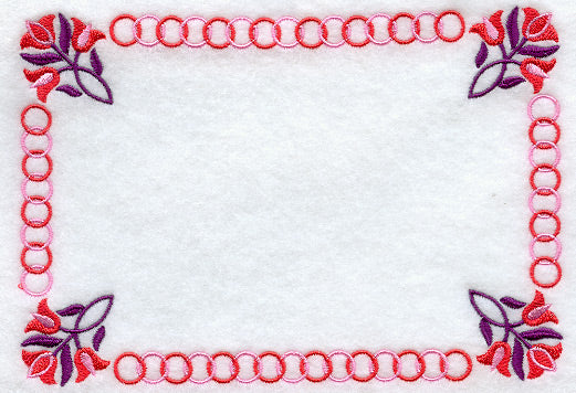 Triple Tulips Quilt Label - Lg