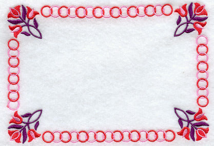 Triple Tulips Quilt Label - Lg