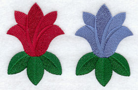 Rose and Tulip Quilt Border - Lg