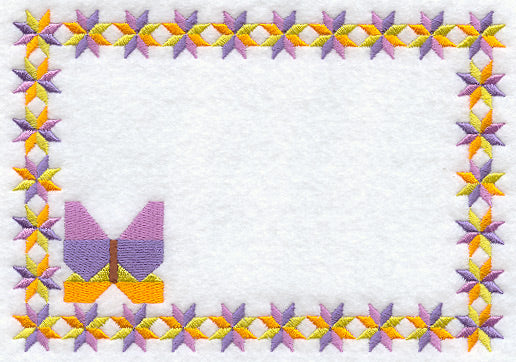 Butterfly Quilt Label - Lg