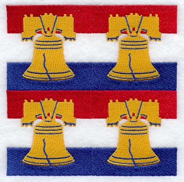 Liberty Bell Quilt Block - 4 Block Lg