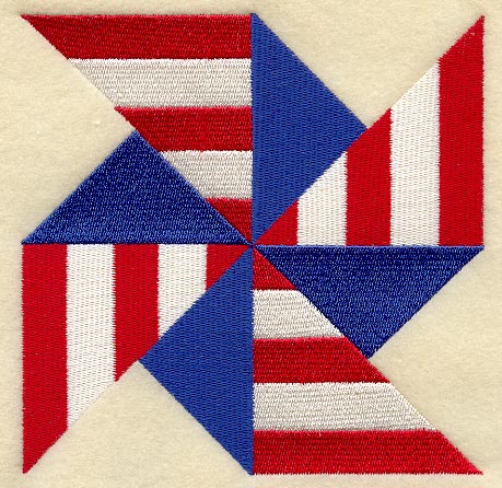 Pinwheel Quilt Block - Lg