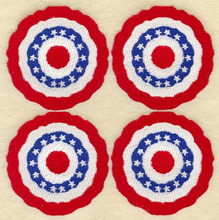 Bunting Quilt Block - 4 Block Lg