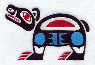 Creation Bear Quilt Block - Lg