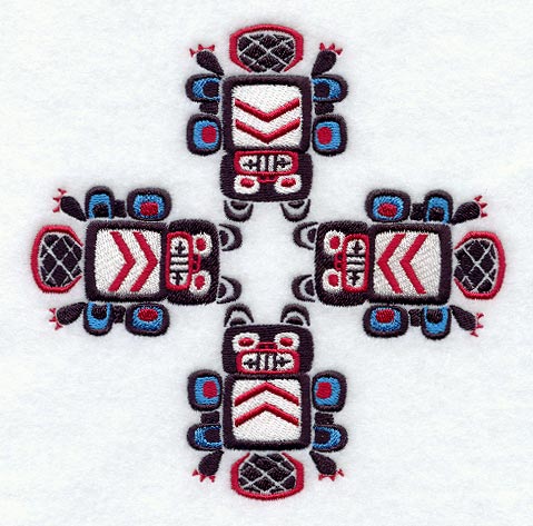 Creation Beaver Quilt Block - 4 Block Lg