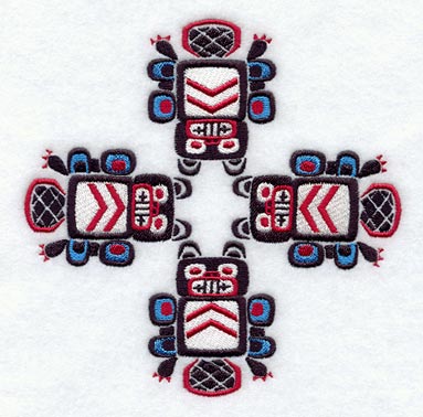 Creation Beaver Quilt Block - 4 Block Lg