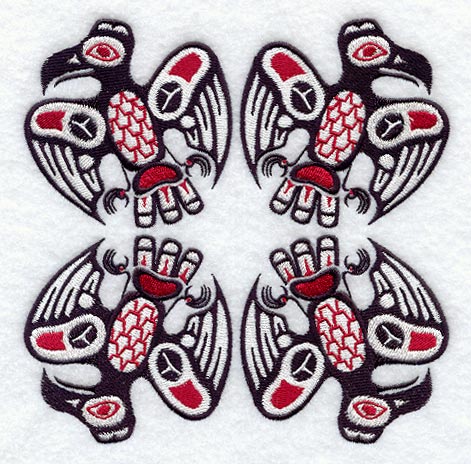 Creation Raven Quilt Block - 4 Block Lg