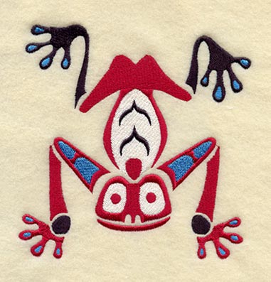 Creation Frog Quilt Block - Lg