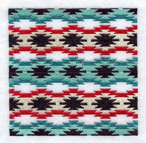 Native American Rug Quilt Block 1 - 4 Block Lg