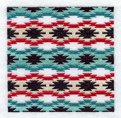 Native American Rug Quilt Block 1 - 4 Block Lg