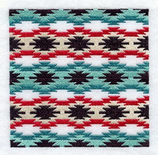 Native American Rug Quilt Block 1 - 4 Block Lg