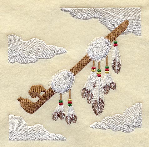 Peace Pipe Sky Quilt Block - Lg