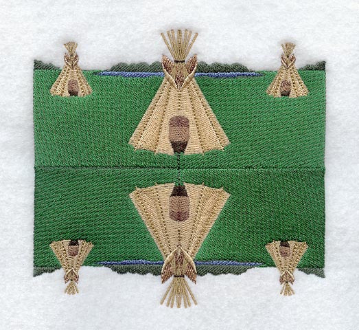 Teepee Quilt Block 2 - 4 Block Lg