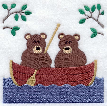 Bear Quilt Block - Lg