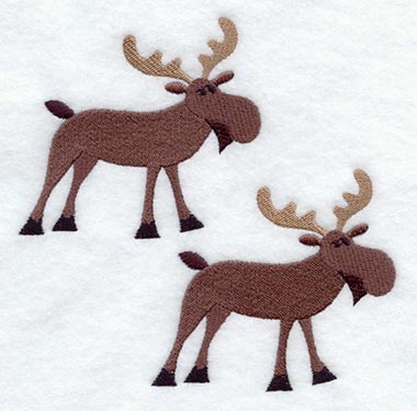 Moose Quilt Block - Lg