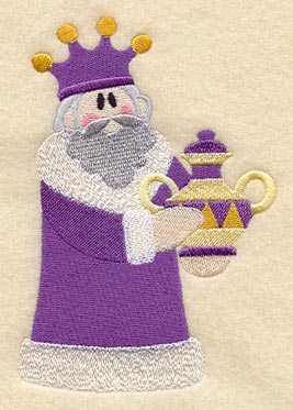 Nativity Wise Man 1 Quilt Block - Lg