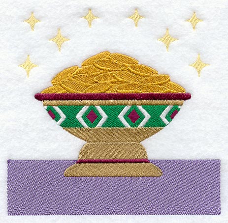 Nativity Gift 2 Quilt Block - Lg