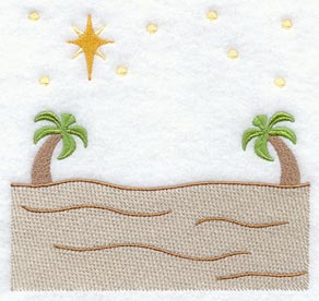 Nativity Bethlehem Quilt Block 2 - Lg