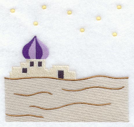 Nativity Bethlehem Quilt Block 4 - Lg
