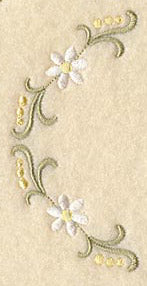 Heirloom Daisy Half Circle - Left