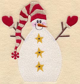 Snowman Quilt Block - Lg