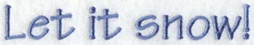Let It Snow Quilt Border - Lg