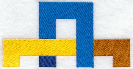 Friendship Chain Quilt Block - Half - Lg