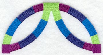 Friendship Ring Quilt Block - Half - Lg