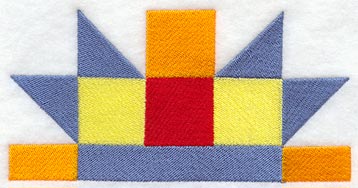 Friendship Star Quilt Block - Half - Lg